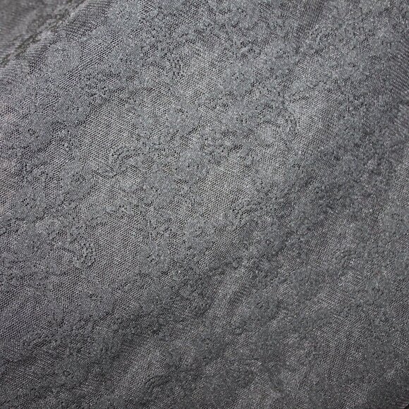 FOREVER 21 WOMENS GRAY BLACK SHORT SLEEVE SHORT WAISTED TOP SZ M LACE BACK - Picture 13 of 16